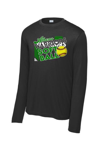 Athens High School Softball UNISEX SPORT-TEK® COMPETITOR LONGSLEEVE TSHIRT (P.ST350LS)