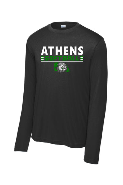 Athens High School Softball UNISEX SPORT-TEK® COMPETITOR LONGSLEEVE TSHIRT (P.ST350LS)