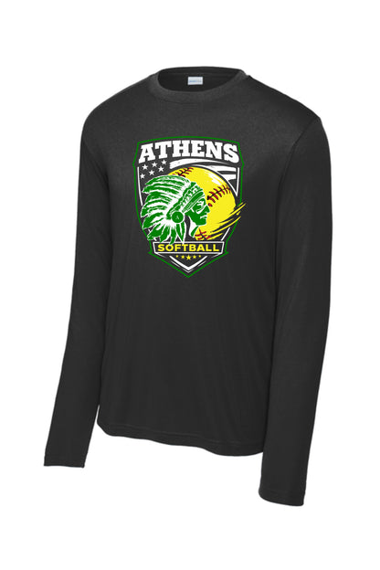 Athens High School Softball UNISEX SPORT-TEK® COMPETITOR LONGSLEEVE TSHIRT (P.ST350LS)