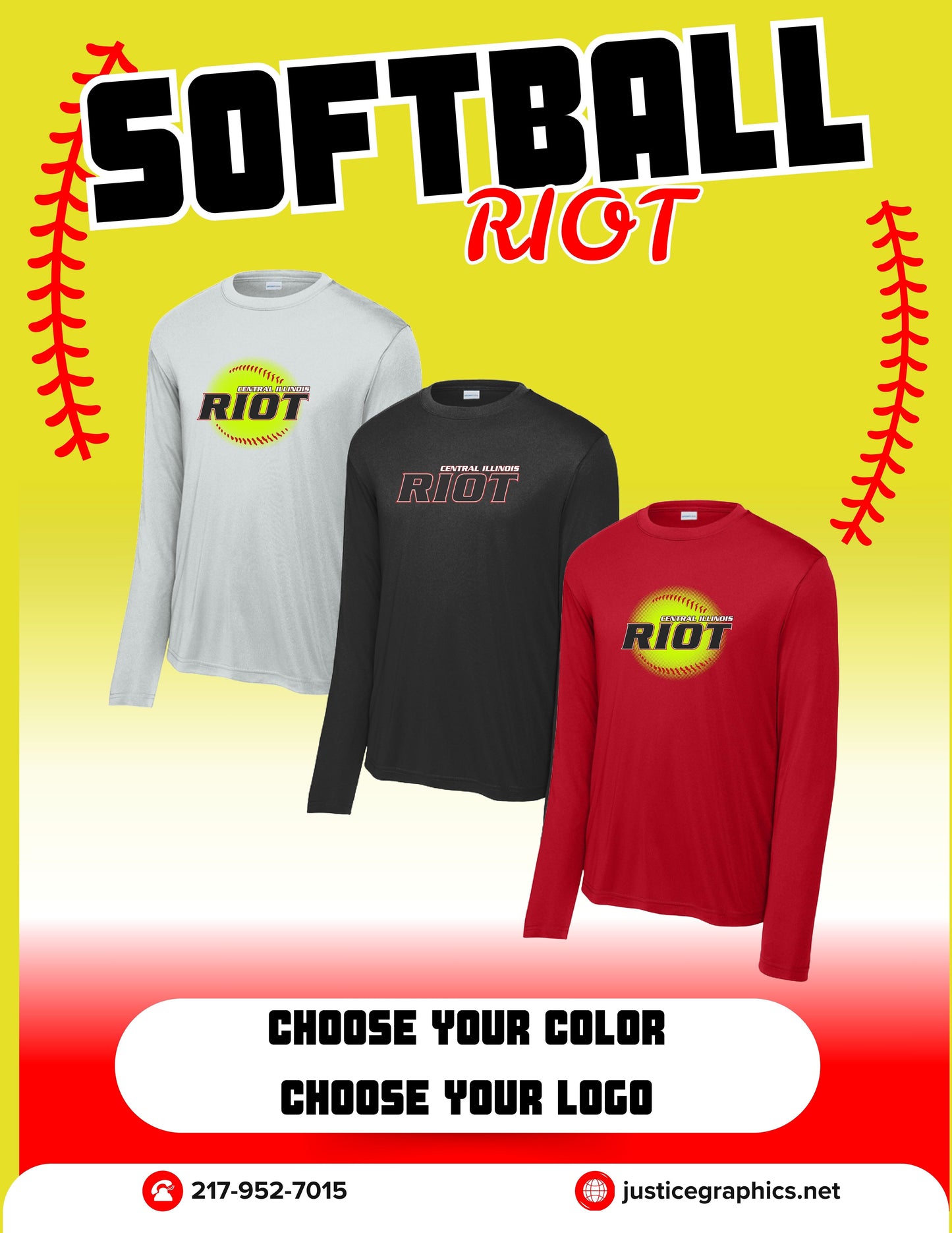 RIOT SOFTBALL UNISEX PERFORMANCE LONG SLEEVE (ST350LS)