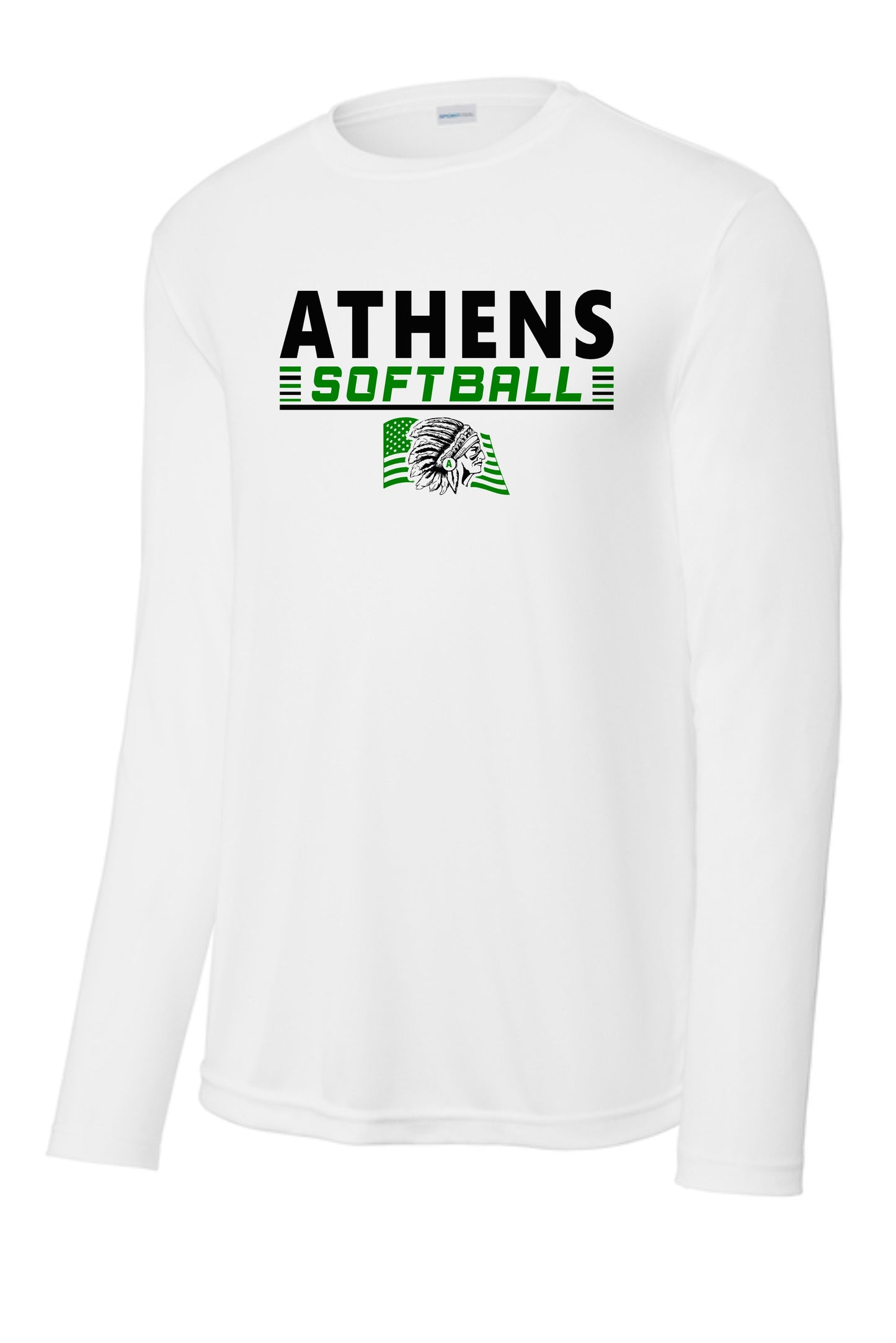 Athens High School Softball UNISEX SPORT-TEK® COMPETITOR LONGSLEEVE TSHIRT (P.ST350LS)