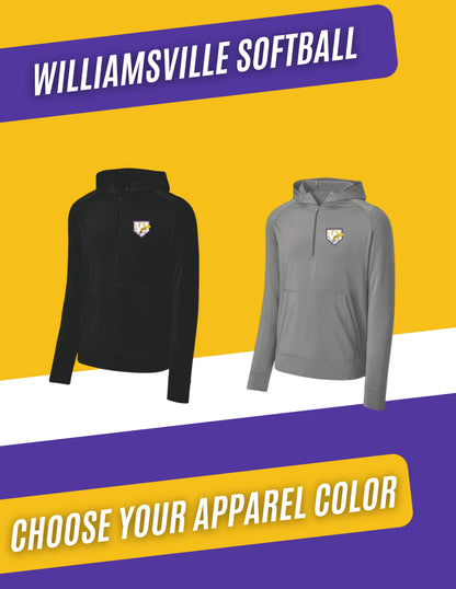 Williamsville Softball Sport-Tek® Sport-Wick® Stretch 1/2-Zip Hoodie (E.ST856)