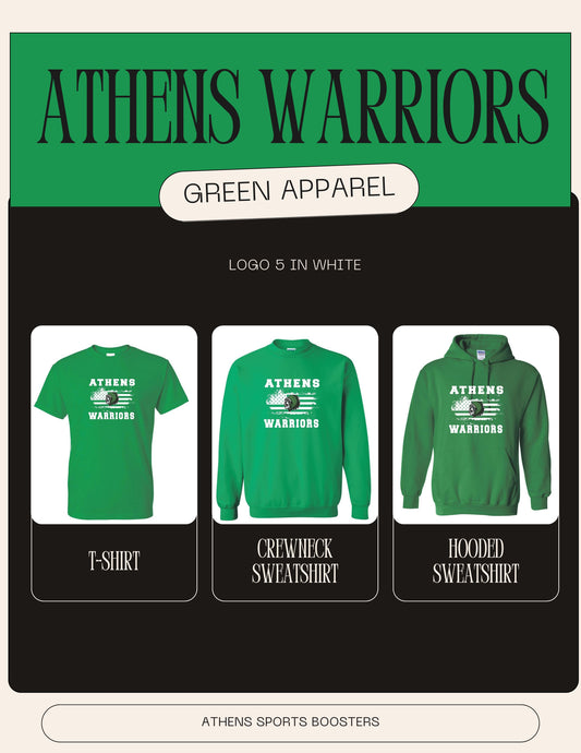 ATHENS BOOSTERS T-SHIRT, CREWNECK, HOODIE (P.8000/18000/18500)