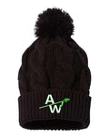 Athens Junior Football Chunk Twist Cuffed Beanie (E.141R)