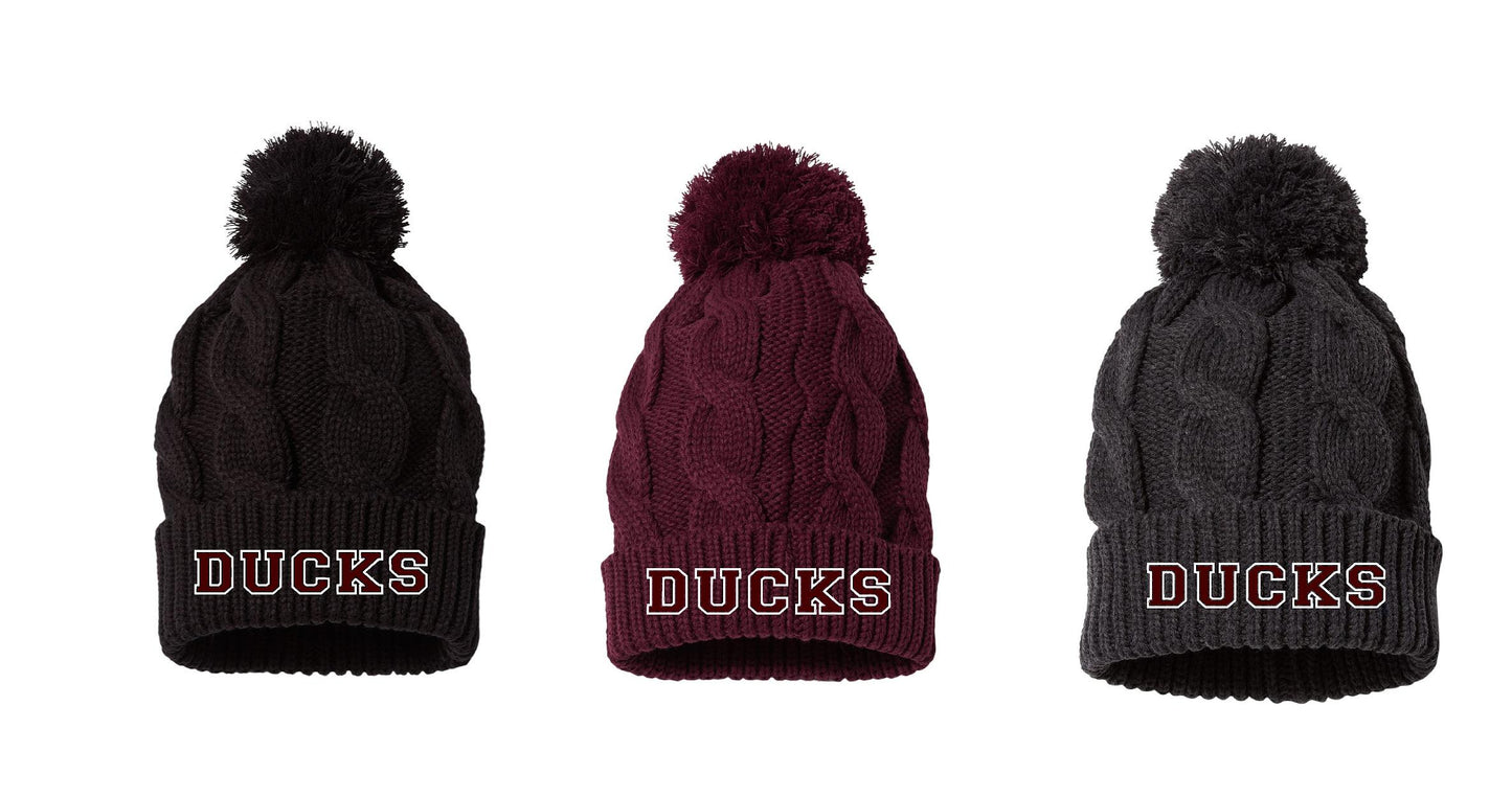 HAVANA DUCKS Chunk Twist Cuffed Beanie (E.141R)