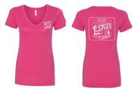 LUCKY'S ON THE SQUARE LADIES NEXT LEVEL VNECK (P. 1540)