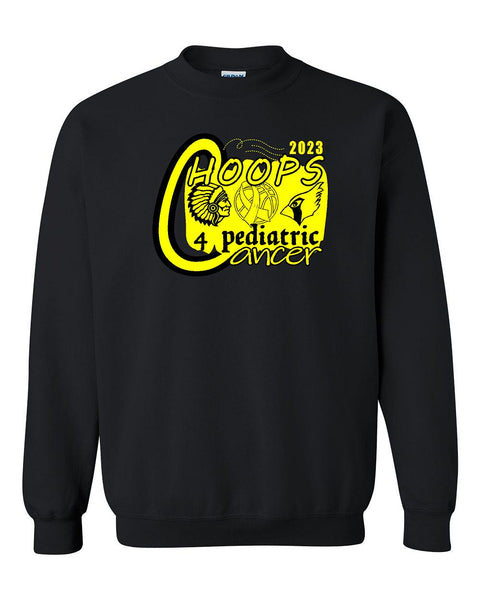 Hoops 4 Pediatric Cancer Crewneck Sweatshirt (P.18000)