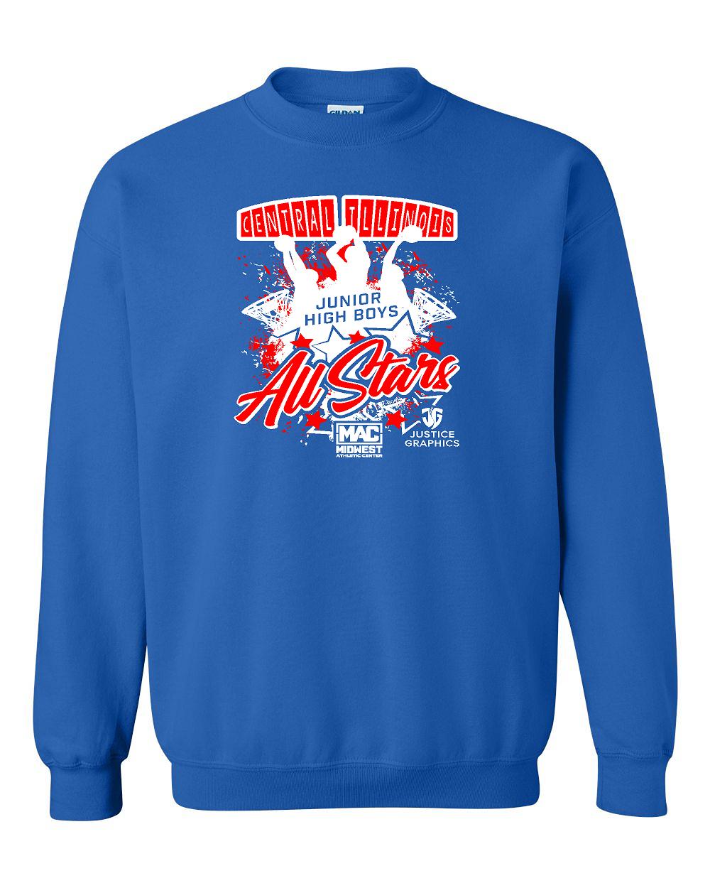 CENTRAL ILLINOIS ALL STARS CREWNECK SWEATSHIRT(P.18000)