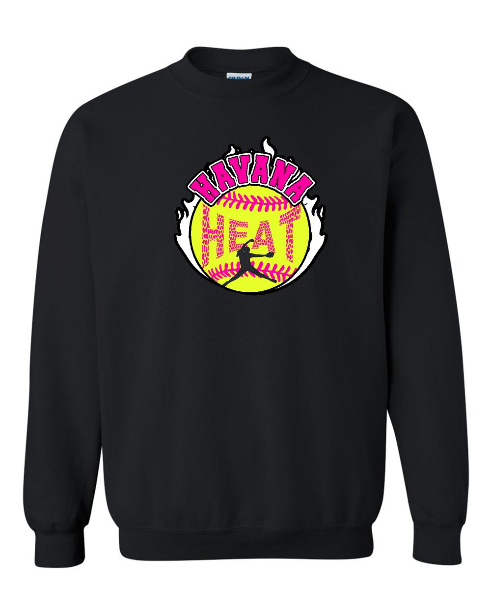 HAVANA HEAT SOFTBALL UNISEX CREWNECK SWEATSHIRT (P.18000)