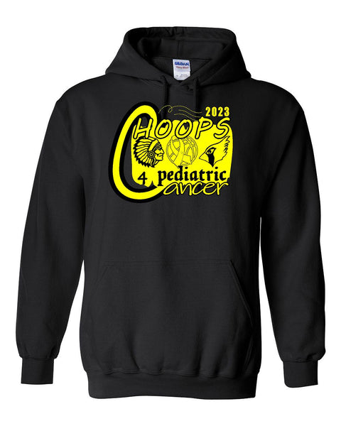 Hoops 4 Pediatric Cancer Hooded Sweatshirt (P.18500)