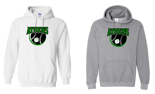 ATHENS JR. HIGH BASEBALL UNISEX HOODIE (P.18500)