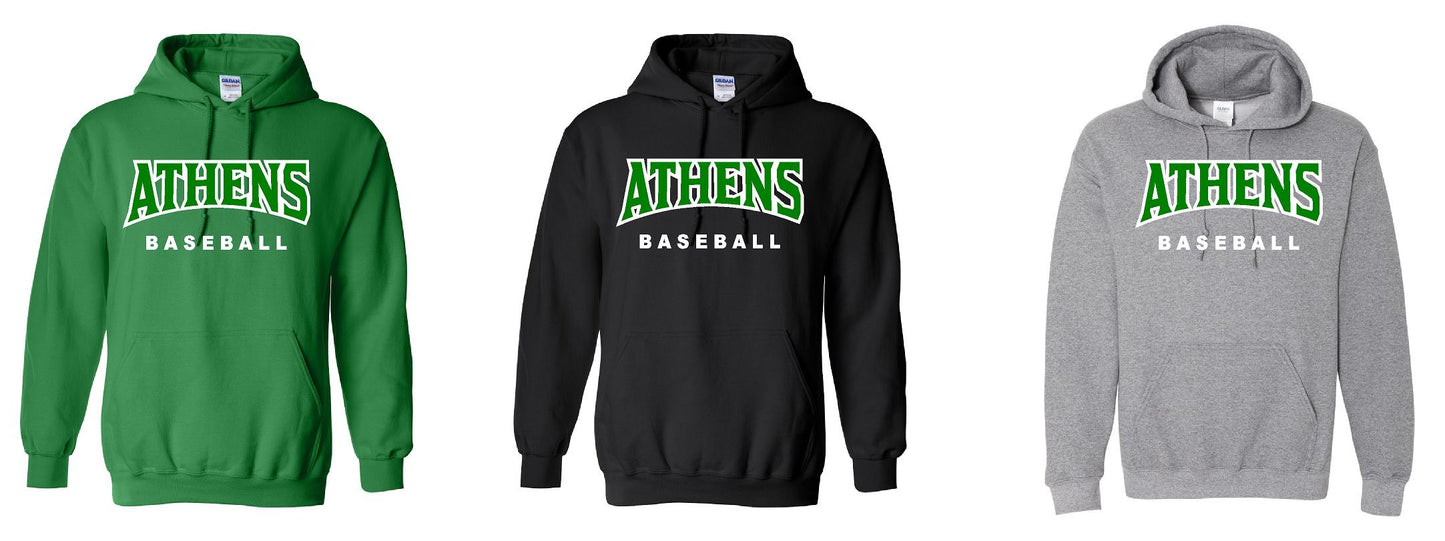 ATHENS JR. HIGH BASEBALL UNISEX HOODIE (P.18500)