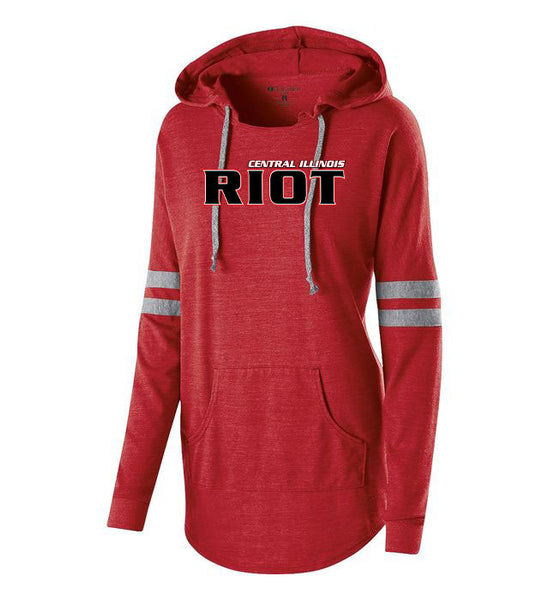 RIOT SOFTBALL LADIES HOODED PULLOVER (229390)