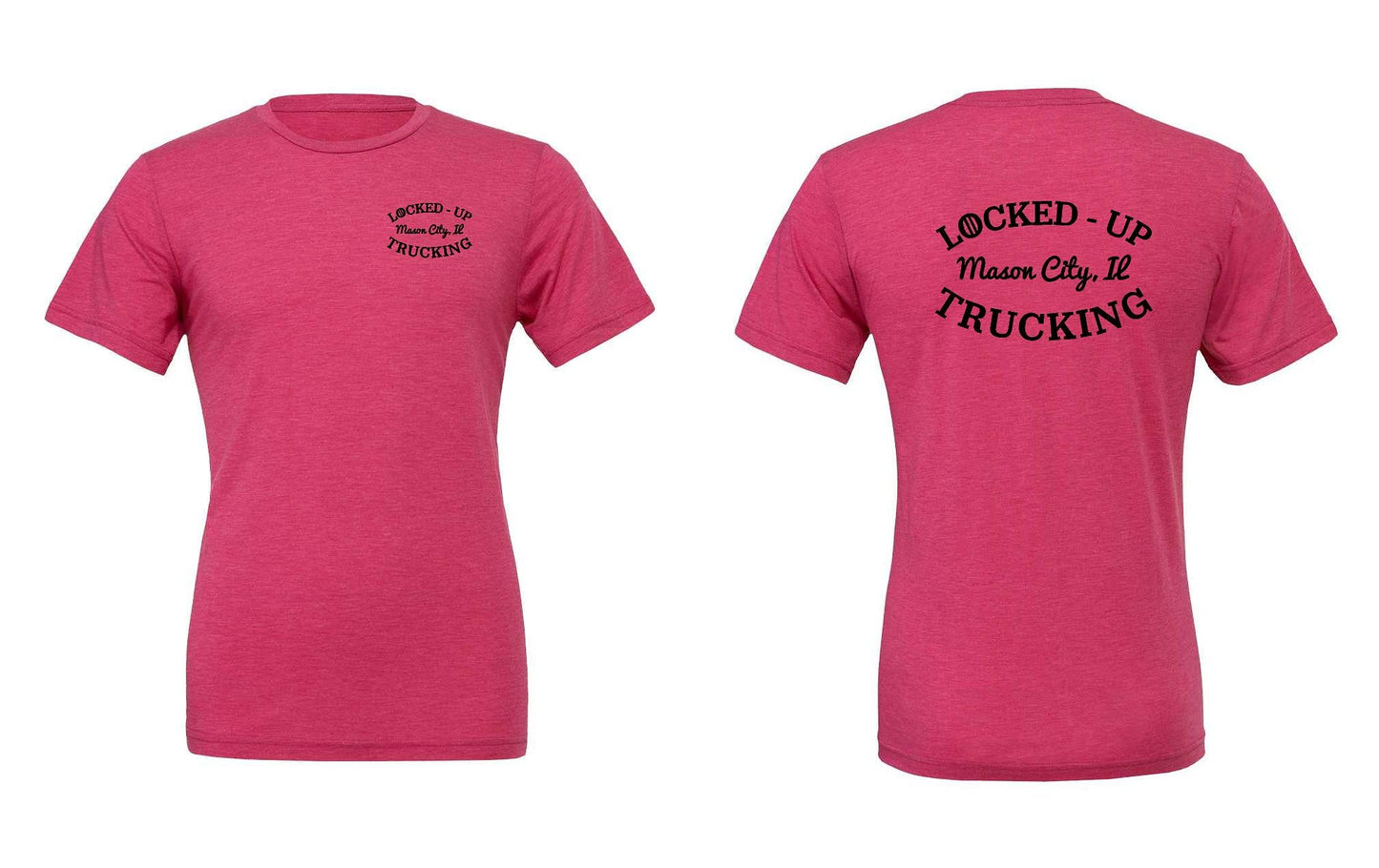 LOCKED-UP TRUCKING BELLA + CANVAS - Unisex Triblend Tee GREY LOGO (P.3413)