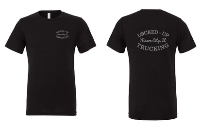 LOCKED-UP TRUCKING BELLA + CANVAS - Unisex Triblend Tee GREY LOGO (P.3413)