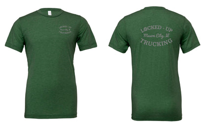 LOCKED-UP TRUCKING BELLA + CANVAS - Unisex Triblend Tee GREY LOGO (P.3413)