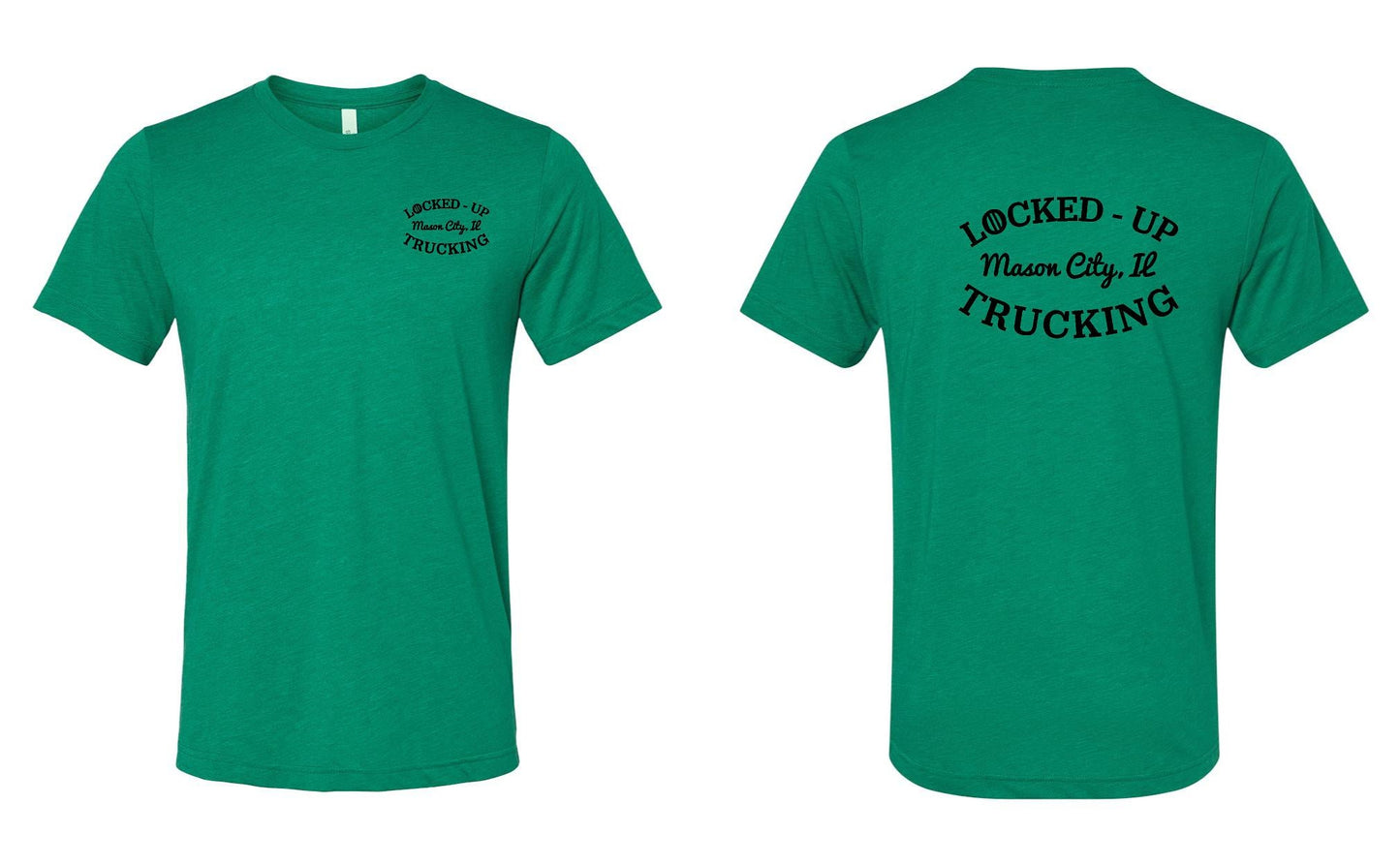 LOCKED-UP TRUCKING BELLA + CANVAS - Unisex Triblend Tee GREY LOGO (P.3413)