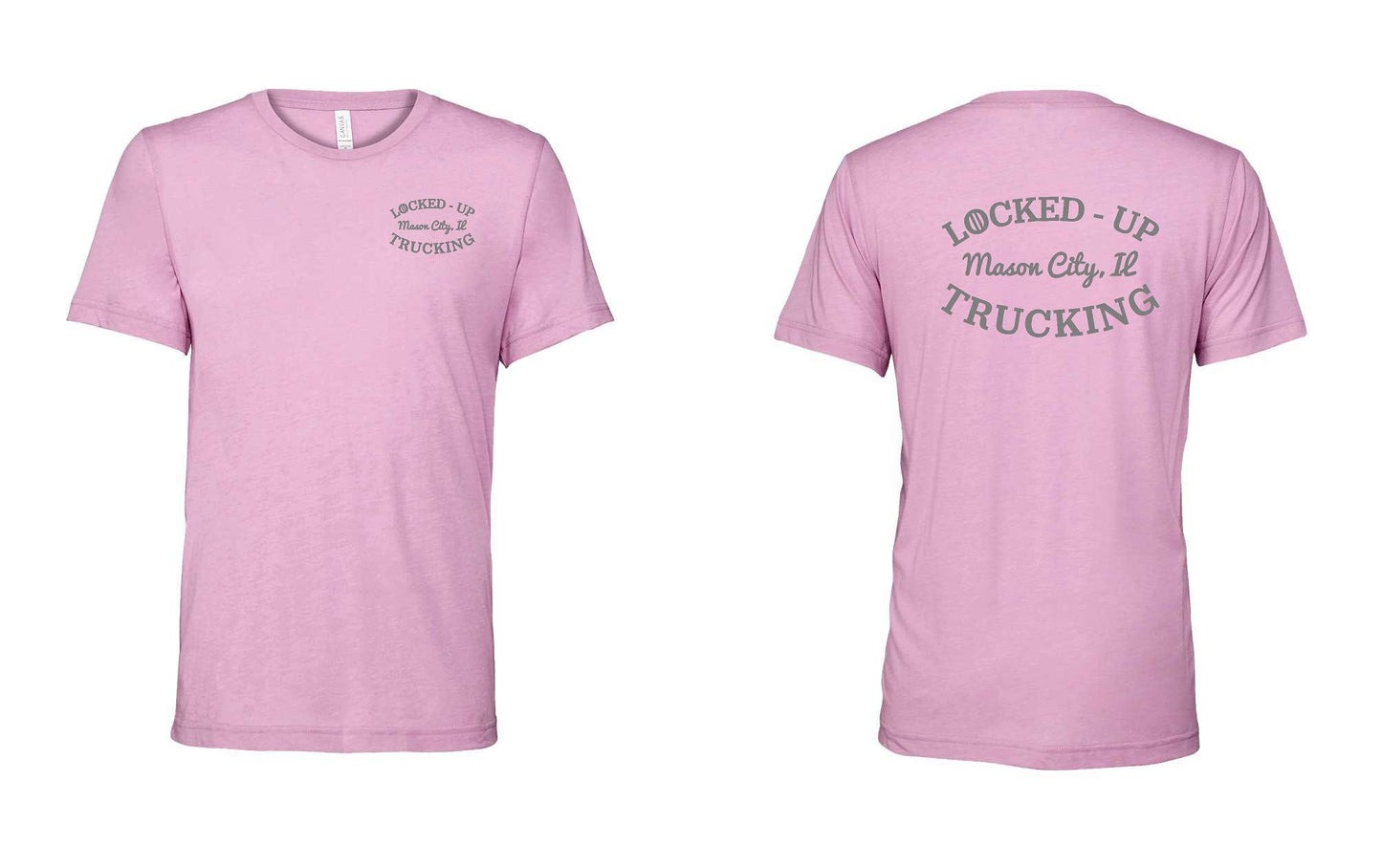 LOCKED-UP TRUCKING BELLA + CANVAS - Unisex Triblend Tee GREY LOGO (P.3413)