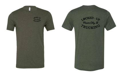 LOCKED-UP TRUCKING BELLA + CANVAS - Unisex Triblend Tee GREY LOGO (P.3413)