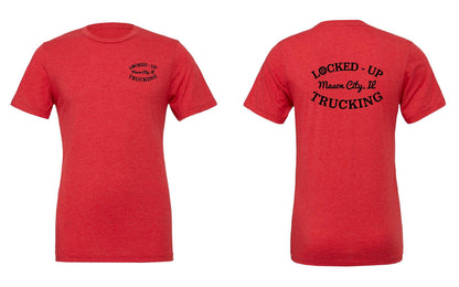 LOCKED-UP TRUCKING BELLA + CANVAS - Unisex Triblend Tee GREY LOGO (P.3413)