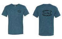 LOCKED-UP TRUCKING BELLA + CANVAS - Unisex Triblend Tee GREY LOGO (P.3413)