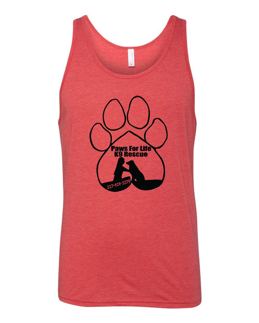 PAWS FOR LIFE K9 RESCUE BELLA + CANVAS - Unisex Jersey Tank - (P.3480)