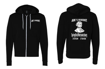 ABE'S HIDEOUT BELLA+CANVAS UNISEX FULL ZIP HOODIE (P.3739)