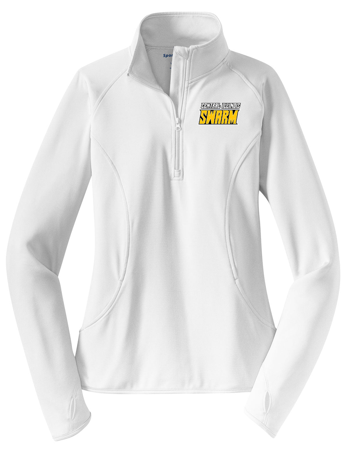 SWARM BASEBALL LADIES Stretch Half Zip Pullover (LST850)