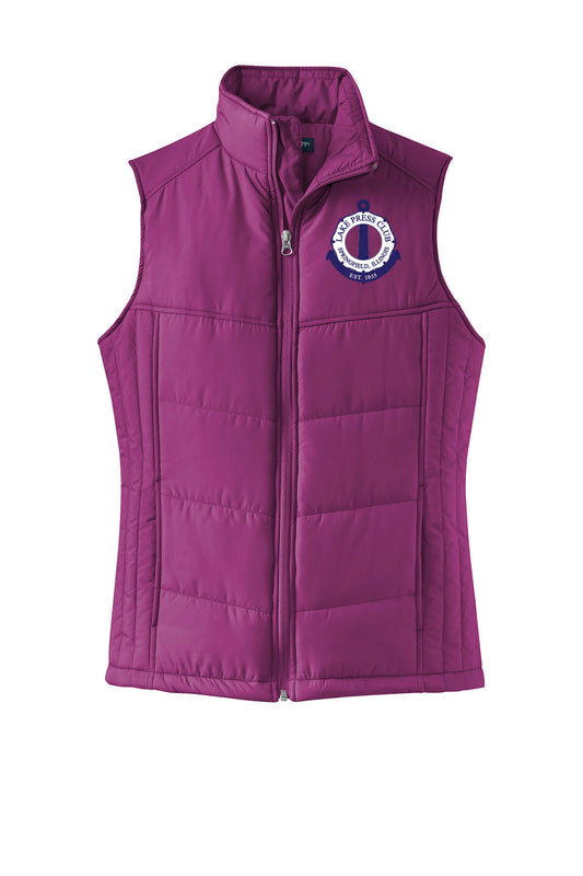 LAKE PRESS CLUB LADIES PUFFY VEST (EMB.L709)