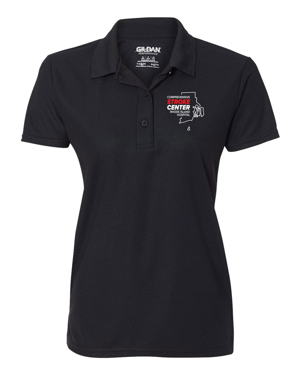 RI Hospital Stroke Center Ladies SPORT TEK Short Sleeve Polo