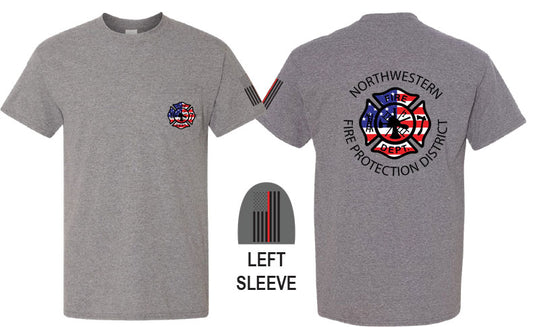 Northwestern Fire Department UNISEX POCKET T-SHIRT