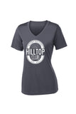 Hilltop Club Ladies Performance Vneck Shirt