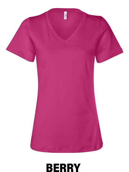 COUNTRYSIDE ESTATES BELLA + CANVAS - Women’s Relaxed Jersey V-Neck Tee (E.6405)