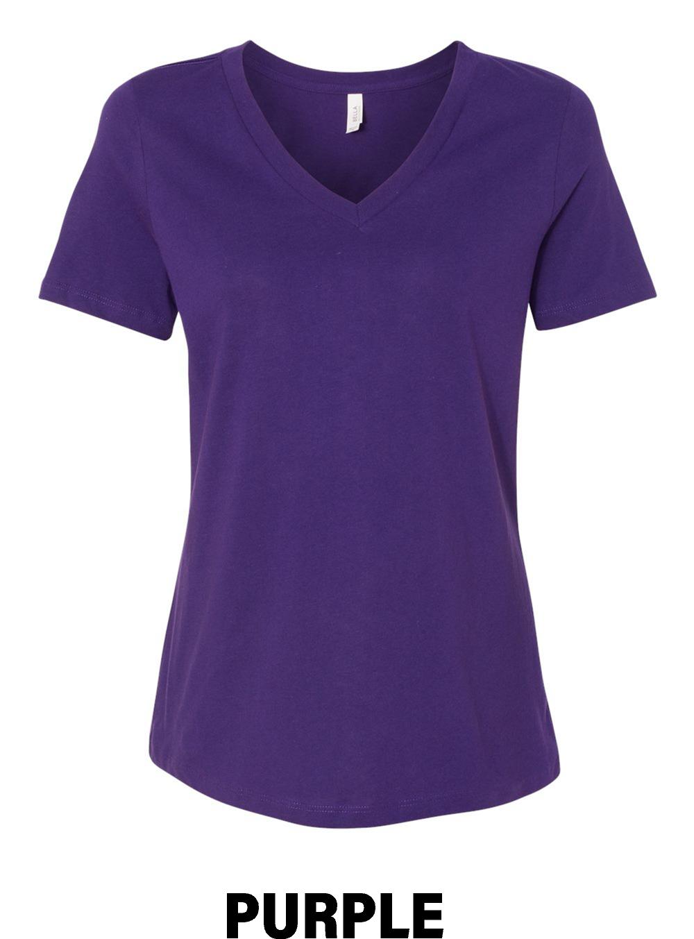 COUNTRYSIDE ESTATES BELLA + CANVAS - Women’s Relaxed Jersey V-Neck Tee (E.6405)