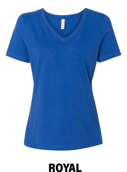 COUNTRYSIDE ESTATES BELLA + CANVAS - Women’s Relaxed Jersey V-Neck Tee (E.6405)