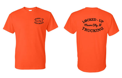 LOCKED-UP TRUCKING UNISEX TSHIRT BLACK LOGO (P.8000)