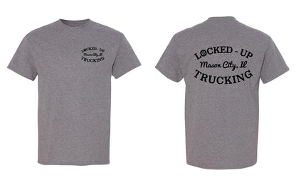 LOCKED-UP TRUCKING UNISEX TSHIRT BLACK LOGO (P.8000)