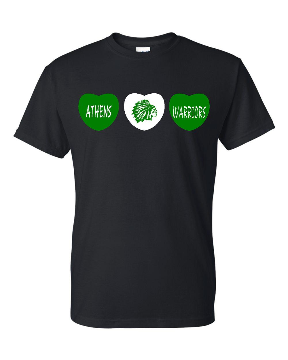 ATHENS JR. HIGH BASEBALL UNISEX TSHIRT (P.8000, PC147)