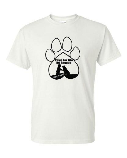 PAWS FOR LIFE K9 RESCUE UNISEX TSHIRT (P.8000)