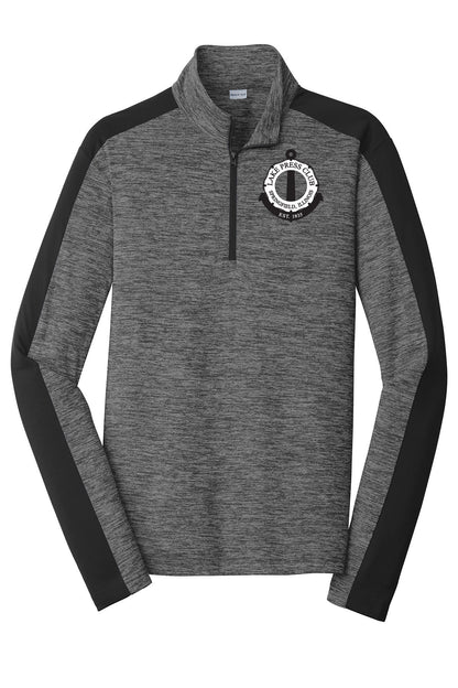 LAKE PRESS CLUB UNISEX COLORBLOCK QUARTER ZIP PULLOVER (EMB.ST397)