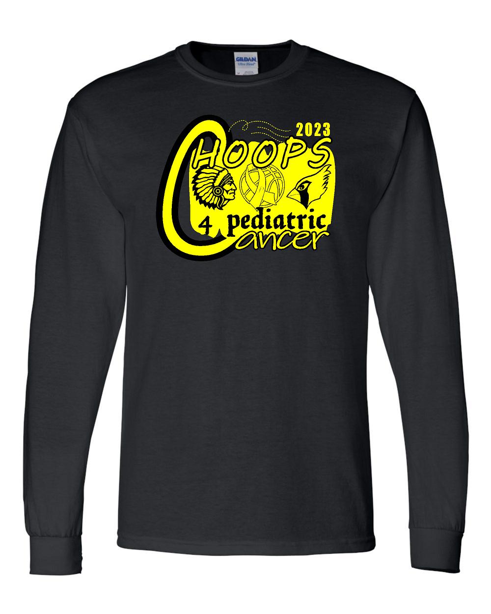 Hoops 4 Pediatric Cancer Long Sleeve T-Shirt (P.8400)