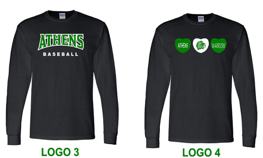 ATHENS JR. HIGH BASEBALL Unisex Long Sleeve T-Shirt (P.8400)