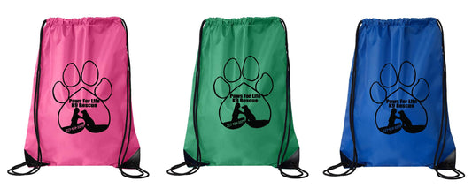 PAWS FOR LIFE K9 RESCUE CINCH BAG - (P.8886)