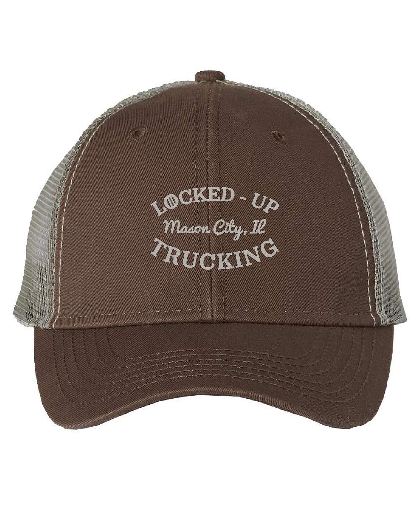 LOCKED-UP TRUCKING Sportsman - Bio-Washed Trucker Cap - (E.AH80)