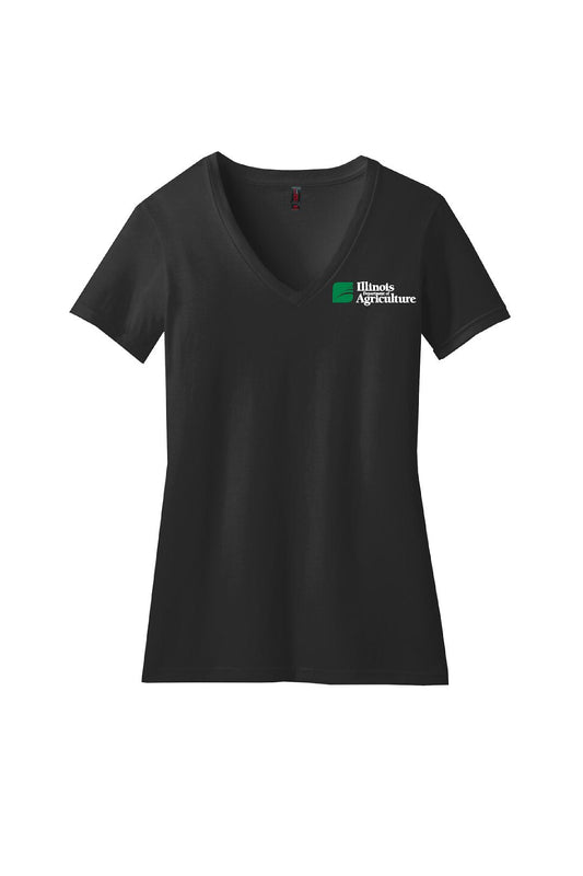 Illinois Department of Agriculture District ® Women’s Perfect Blend ® V-Neck Tee (E. DM1190L)