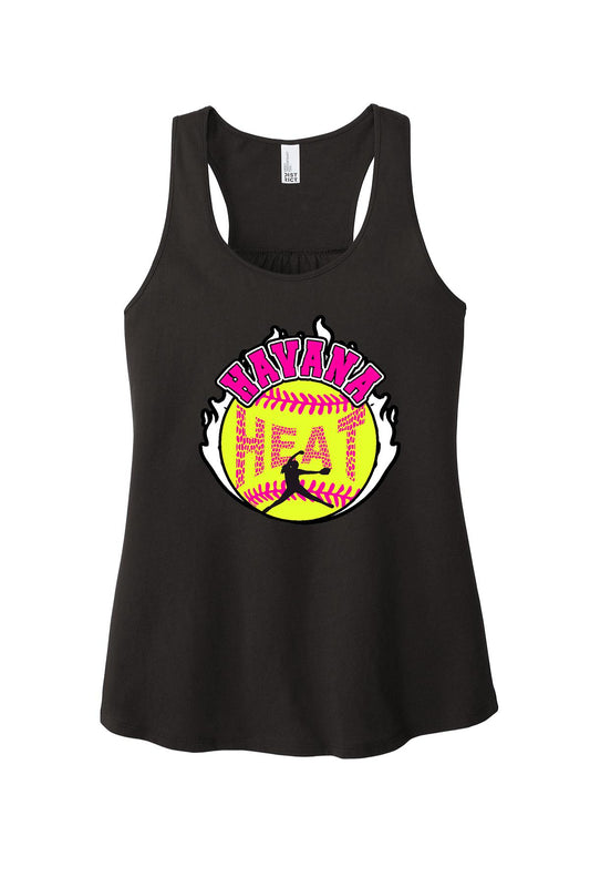 HAVANA HEAT SOFTBALL LADIES Racerback Tank (P.DT6302)