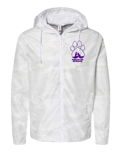 Paws For Life K9 Rescue Unisex Lightweight Windbreaker (E.EXP54LWZ)