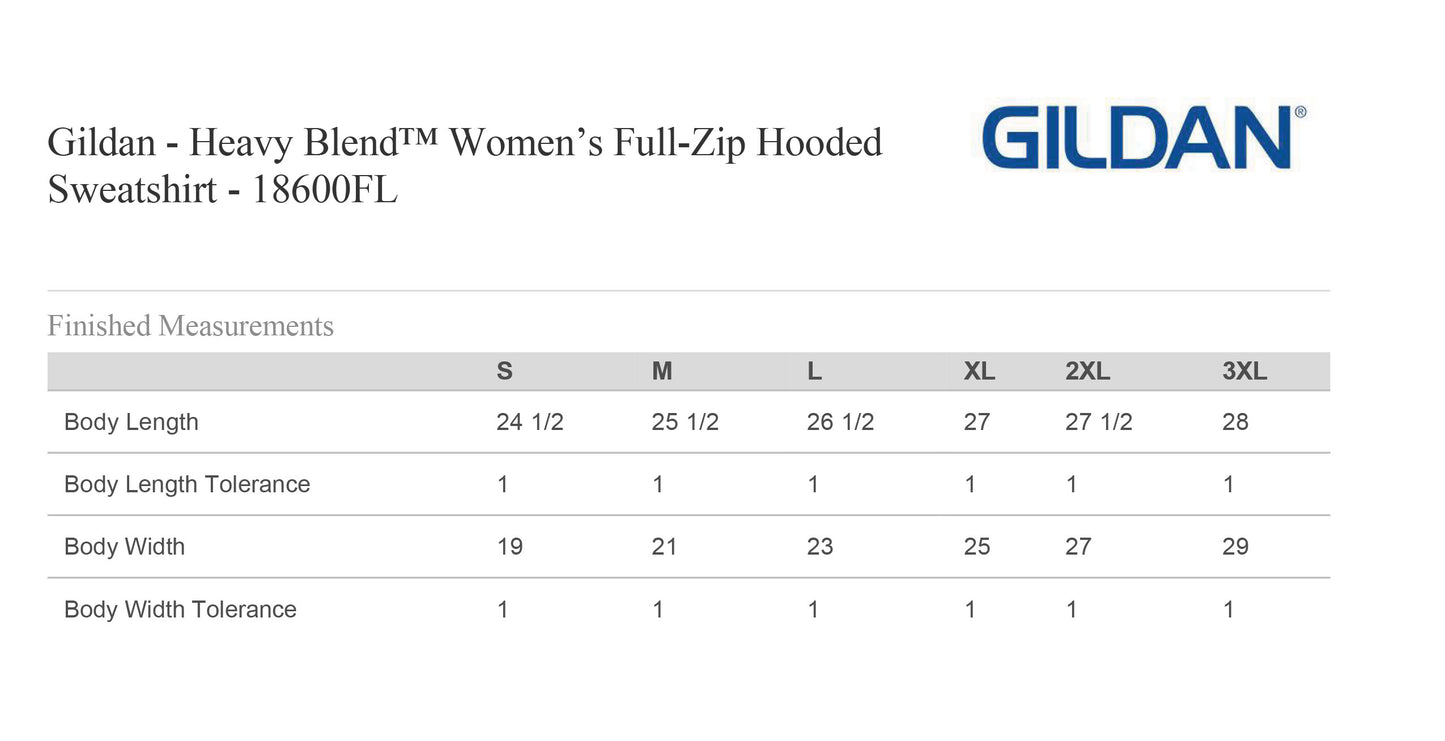 Capital Area Nursing LADIES Gildan Full Zip Hoodie