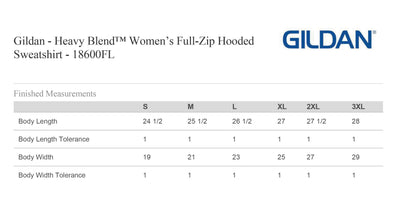 Capital Area Nursing LADIES Gildan Full Zip Hoodie