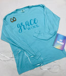 Grace Wins Garment-Dyed Long Sleeve T-Shirt